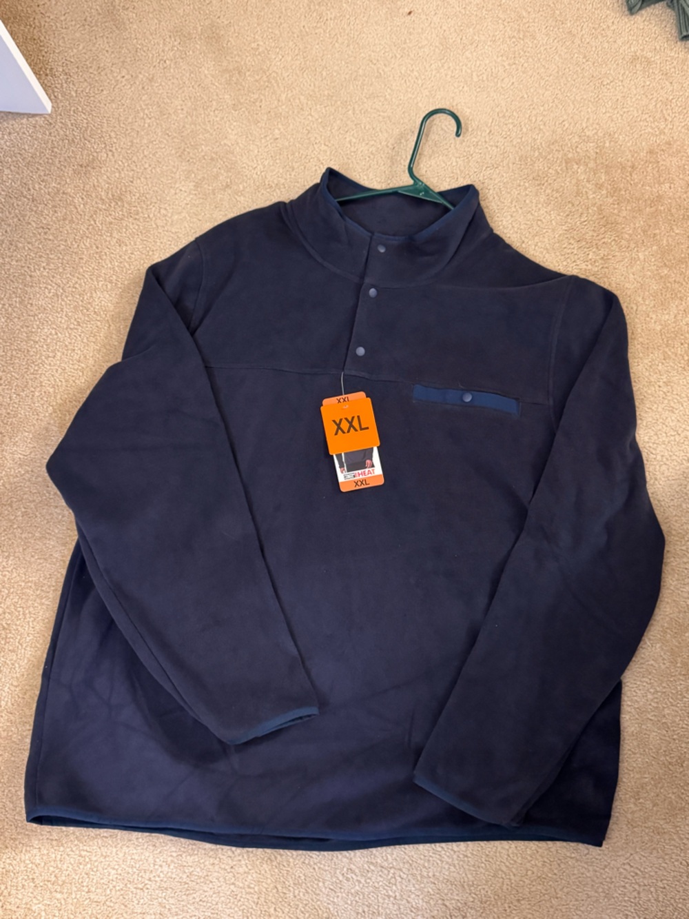 32 Degrees Men's Navy Blue Lightweight Pullover Shirt Jacket